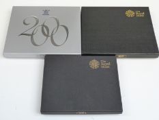 Royal Mint UK proof coin sets comprising Millennium, 2009 and 2010