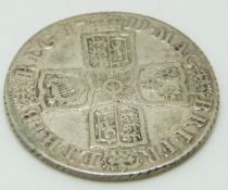 Queen Anne 1711 4th bust shilling