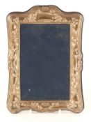 Modern hallmarked silver photograph frame to suit 6 x 4 inch photo, Sheffield 1994, maker Carrs of