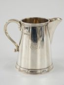George V hallmarked silver jug of tapering form, Sheffield 1935 maker James Dixon & Sons Ltd, height