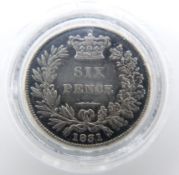 William IV 1831 sixpence NEF, toned