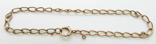 A 9ct gold bracelet, 2.4g