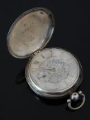 D'Angelo & Cadenazzi of Winchester hallmarked silver full hunter pocket watch with inset