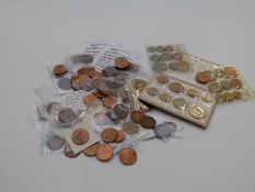 A collection of lustrous coinage, George V, QEII etc., includes some 1953 Coronation sets
