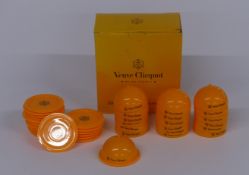Approximately twenty Veuve Clicquot Champagne cloches for tapas/ hors d'oevres, in original box