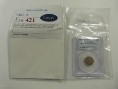 1887 PCGS slabbed Jubilee head Victorian withdrawn type sixpence, Davies 115, toned and unc