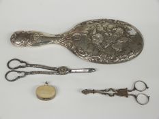 Georgian hallmarked silver sugar nips, length 12cm, weight 26g, marks indistinct, hallmarked