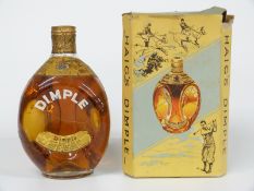 A bottle of John Haig & Co old blended Dimple Scotch whisky, 26 2/3 fl oz, 70% proof, in original