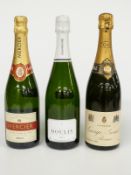 Three bottles of Champagne comprising George Goulet 1964 Extra Quality, 75cl, 12% vol, Mercier