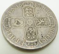 1686 James II first bust crown, GF