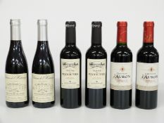 Connoisseurs Collection six, 375ml bottles of red wine comprising two 2007 Chateau de l'Hestrage