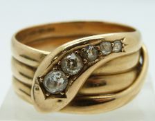 an 18ct gold ring set with amethyst and diamonds