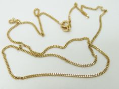 A 9ct gold chain/ necklace, 2.6g