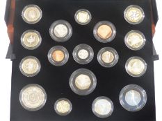 Franklin Mint Solomon Islands cased proof coin sets for 1978 and 1979 together with a coinage of