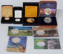 Eight Australian silver coins including 100 years of Australian coinage 2010 one dollar fine