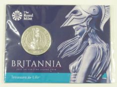 Royal Mint 2015 silver Britannia fifty pounds denomination, 31g