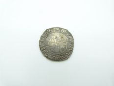 Elizabeth I shilling, 1558-1603, fifth issue, GF+, good portrait, Tun, Tower mint mark 1594-96