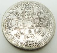 1676 Charles II crown, third bust V OCTAVO edge, GF