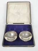 A pair of Edward VII hallmarked silver pedestal bonbon dishes with pierced gallery rims,