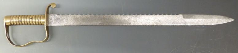 British Army 5th King's Own Rifle Corps pioneer bayonet / sidearm with impressed 12.1892, M, 5th KRR