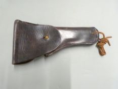 US WWI Colt pistol 45 holster stamped US, 1911 pattern