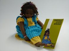 Annette Himstedt Kinder doll Ayoka 1998, 67cm tall, in original box with certificate of