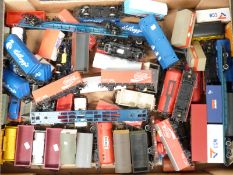 Fifty-five Hornby and similar 00 gauge wagons