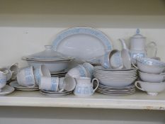Royal Doulton Hampton Court pattern dinner, tea and coffee ware, includes tureens and soup bowls,