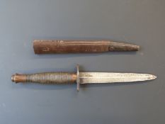 Fairburn Sykes fighting knife in scabbard