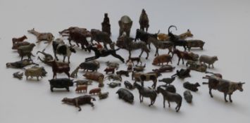 Sixty- five Britains and similar lead model farm and zoo animals