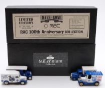 Two Lledo 1:43 scale limited edition diecast model vehicle sets The Ford Millennium Collection