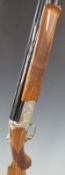 Caesar Guerini Tempio Light 12 bore over and under shotgun with engraved scenes of birds in gilt,