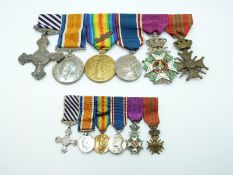 Royal Air Force/ Royal Flying Corps WWI Distinguished Flying Cross (DFC) medal group with associated
