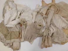 A large collection of Victorian nightwear and under garments