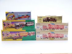 Three Corgi Classics The Showmans Range and Chipperfields Circus diecast model vehicles Scammell