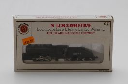 Bachmann N gauge American 0-6-0 Santa Fe Switcher locomotive 50552, in original box
