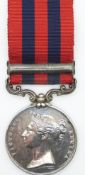 Victorian British Army Indian General Service Medal with Pegu clasp named to Br Hugh Haggan 51st K.