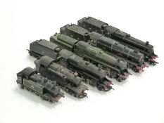 Six Hornby Dublo, Bachmann, Airfix and similar 00 gauge locomotives including Royal Scots