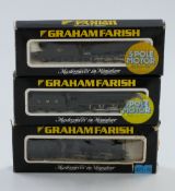 Three Graham Farish N gauge locomotives BR 2-8-0 Class 8F 48476 1905, LMS 4-6-2 Duchess Class City