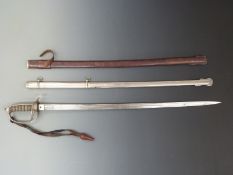 British Army 1822 pattern sword by Hobson & Sons London, inscribed to blade first Cheshire Royal
