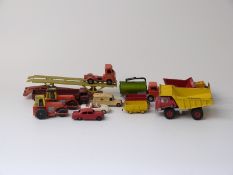 Twelve Dinky Toys and Dinky Supertoys diecast model vehicles including Foden lorry, Hoynor Car