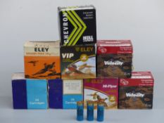 Two hundred Eley Kent Velocity and similar 12 gauge shotgun cartridges, some in original boxes.