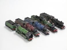Five Hornby and Tri-ang 00 gauge 4-4-0 locomotives including Stowe, Lord of the Isles, Caledonian