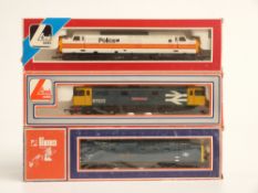 Three Lima 00 gauge diesel locomotives CO-CO Class 37 Police 205177, BR CO-CO Royal Scots Grey 5322W