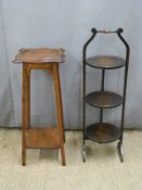 Folding cake stand & jardiniere stand