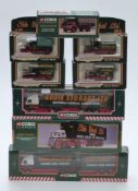 Eight Corgi Eddie Stobart diecast model lorries including Foden S21 Mickey Mouse with Trailer 13601,