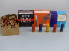 Seventy three Gamebore Black Gold and Eley Kynoch 12 gauge shotgun cartridges.   PLEASE NOTE THAT