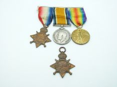 Royal Navy WWI medal trio comprising 1914/1915 Star, War Medal and Victory Medal named to 4269 D.A