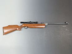Diana Series 70 .22 air rifle with chequered semi-pistol grip and Kassnov 4 x 20 scope
