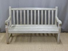 Oak garden bench, L149cm